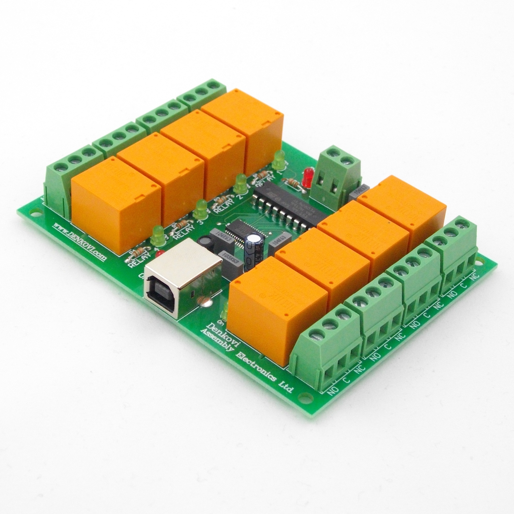 Relay Board (Module) 12VDC USB controlled, DRM Software compaitable