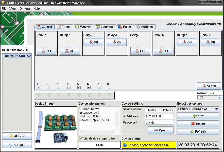 Denkovi Relay Manager Software (DRM Software)