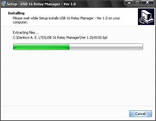 USB 16 Relay Manager