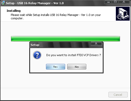 USB 16 Relay Manager