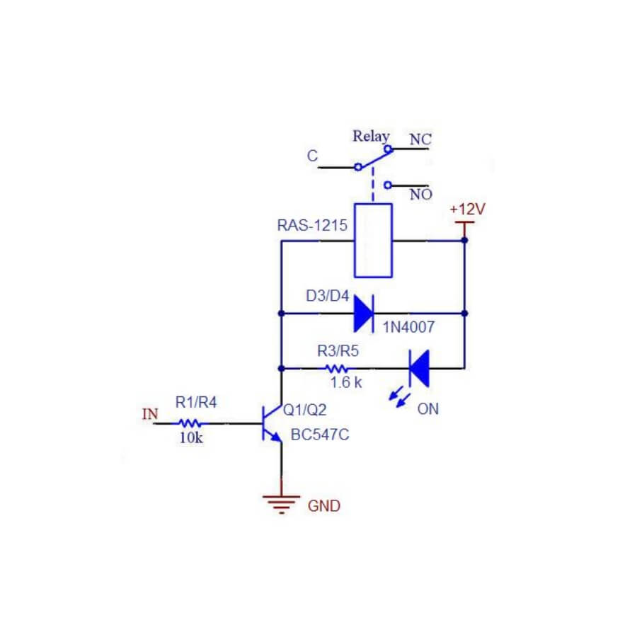 RELE SIMPLE 12V 7A