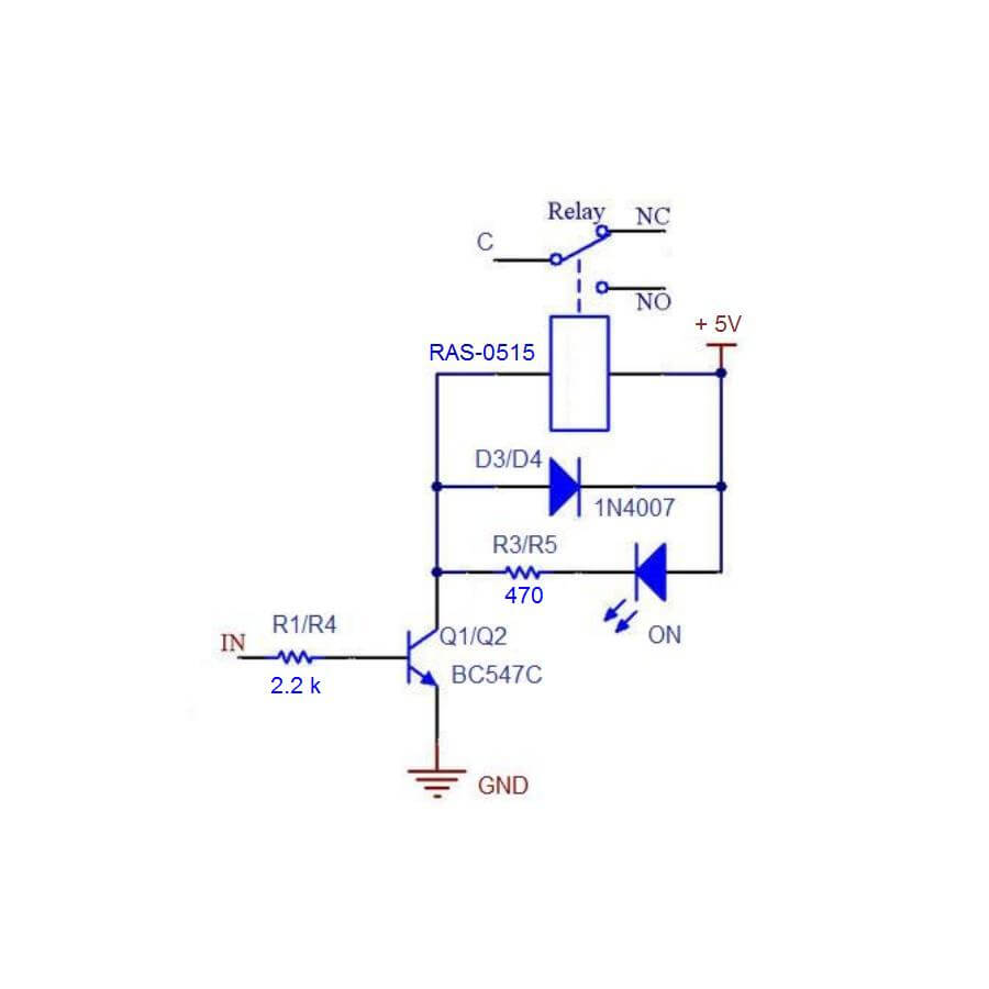 Relay for Raspberry Pi or Arduino 1-Channel 5V Relay Module 250V/10A – JemRF