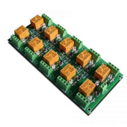 10 Channel relay board for your Arduino or Raspberry PI - 24V