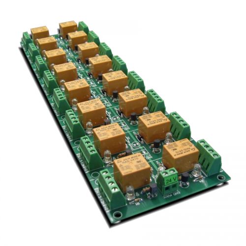 16 Channel relay board for your Arduino or Raspberry PI - 24V