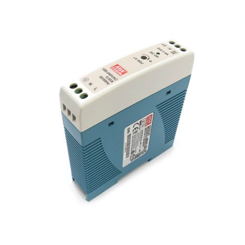 Mean Well MDR-20-24 Industrial DIN Rail Power Supply 24V/1A Out