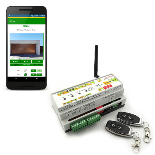 smartDEN Opener - IoT smart Garrage Door Controller with Wi-Fi, Relays, I/O, MQTT, HTTP