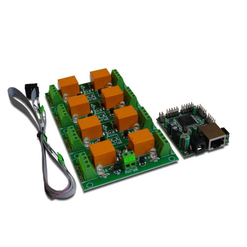 Web SNMP controlled 8 Relay Board with DAEnetIP2