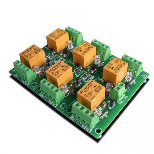 6 Channel relay board for your Arduino or Raspberry PI - 5V