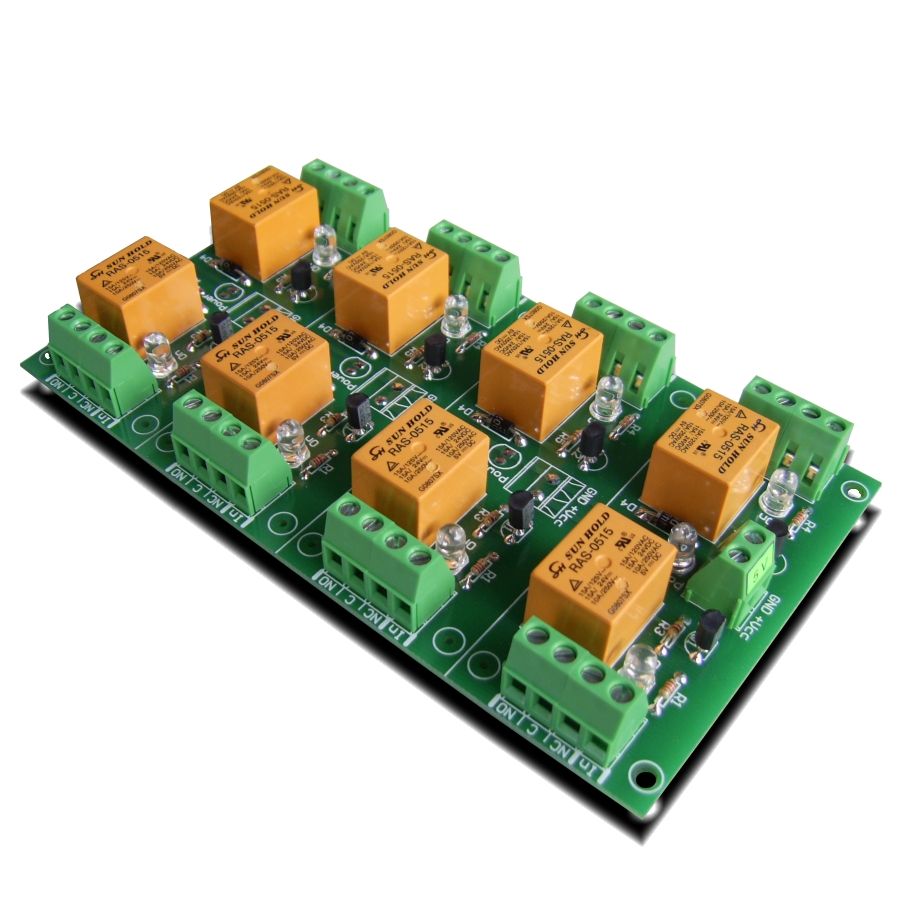 5V 8-Channel Relay Board Module Arduino Raspberry Pi ARM AVR PIC 