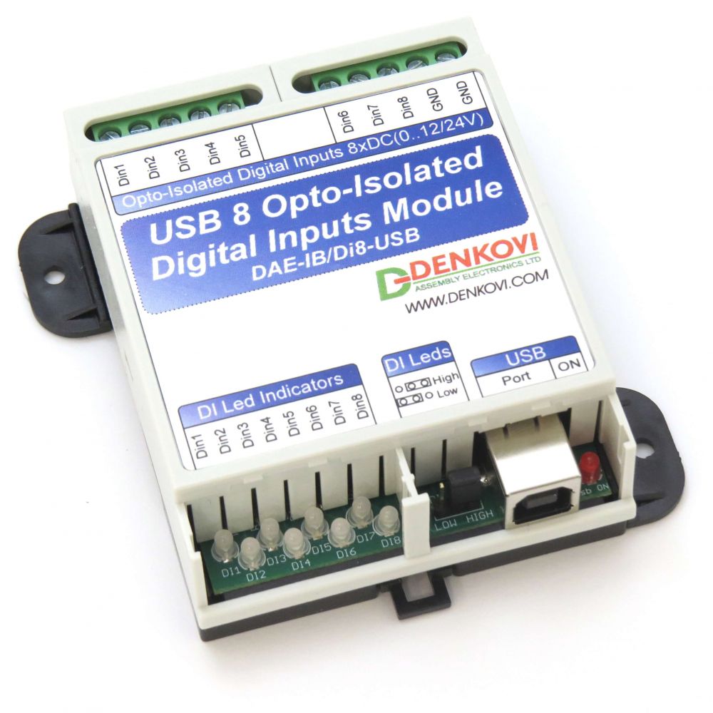 USB Opto-Isolated Inputs Module - Denkovi A E LTD