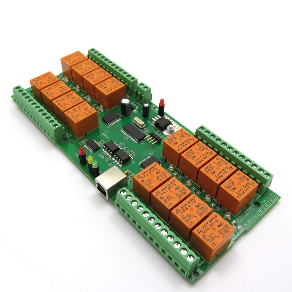 12V USB 16 Channel Relay Module,Board for Home Automation 
