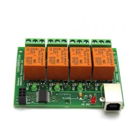 USB Four(4) Relay Output Module,Board for Home Automation