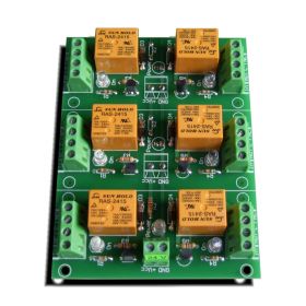 6 Channel relay board for your Arduino or Raspberry PI - 24V