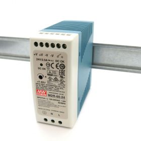 Mean Well MDR-60-24 Industrial DIN Rail Power Supply 24V/2.5A Out