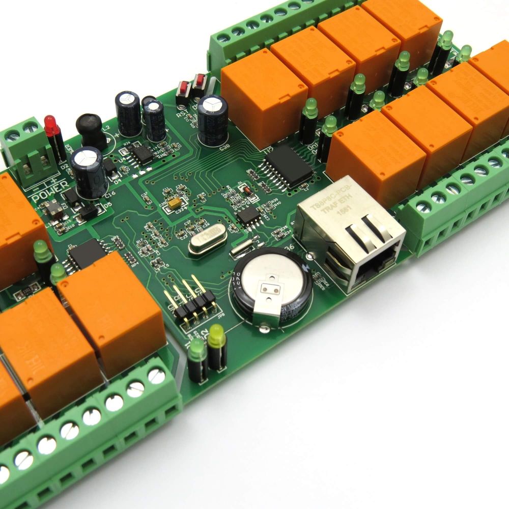 thumbnail image 2 of 16-Channel SNMP Web Relay Board – IP Remote Controller With HTTP & SNMP, 12VDC, Denkovi 2 of 5