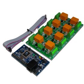 Internet/Ethernet 8 Channel Relay Board v1 - IP, SNMP, Web