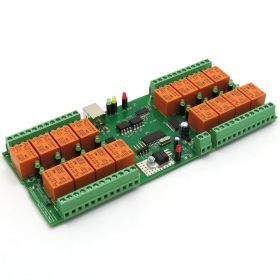 USB 16 Channel Relay Module - RS232 Controlled