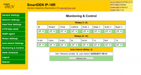 smartDEN IoT Internet / Ethernet 16 Relay Module - DIN Rail BOX